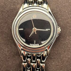 Bijoux Terner Silver and Black Women's Watch